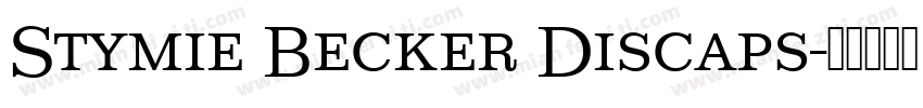 Stymie Becker Discaps字体转换